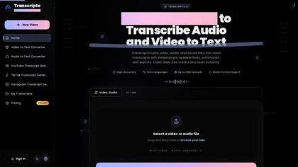 Transcripto website image