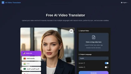 AIVideoTranslator.ai website image