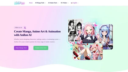 Anifun AI website image