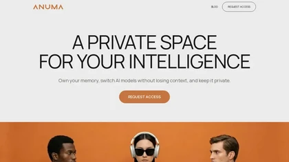 ANUMA AI website image