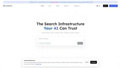 Anysearch website image