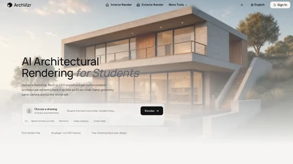 Archvizr website image