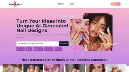 Artinails website image