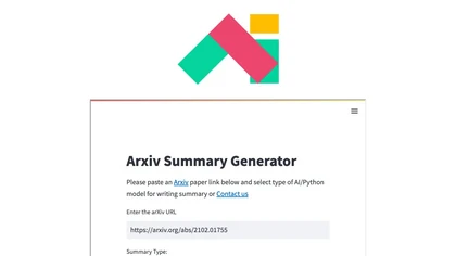 Arxiv Summary Generator image