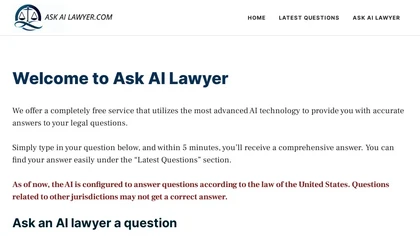 Ask AI Lawyer image