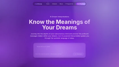 AskNova Dream Interpretation  website image