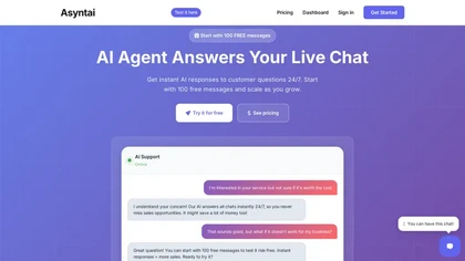 Asyntai website image