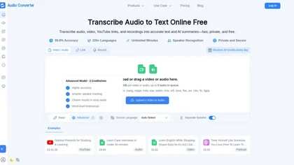 Audioconverter website image