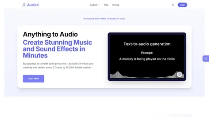 AudioX website image