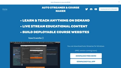 Auto Streamer website image