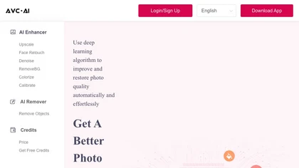 AVCLabs Photo Enhancer AI Online image