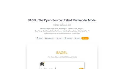 Bagel model website image