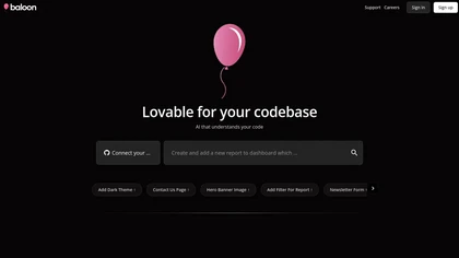 Baloon.dev website image