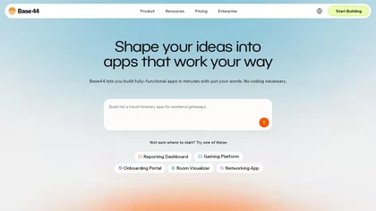 Base44 website image