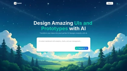 Bolt AI Dev website image