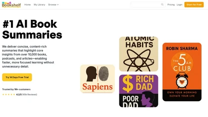 Bookshelf.ai website image