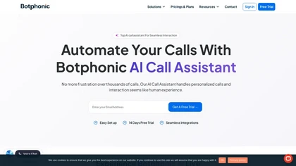 Botphonic.ai website image