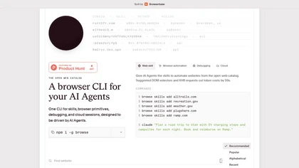Browse.sh website image
