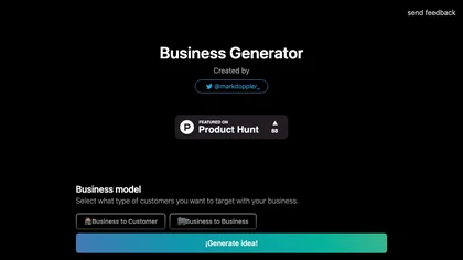 AI Business Idea Generator  image