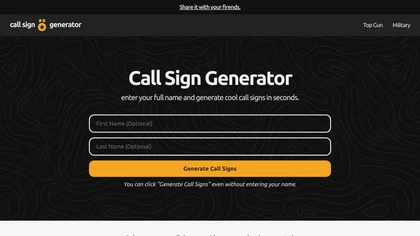 Call sign generator image