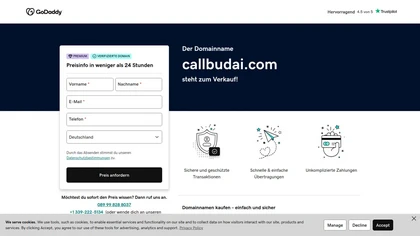 CallBud AI website image