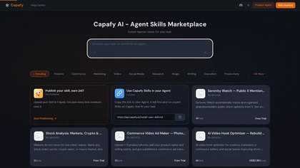 Capafy website image