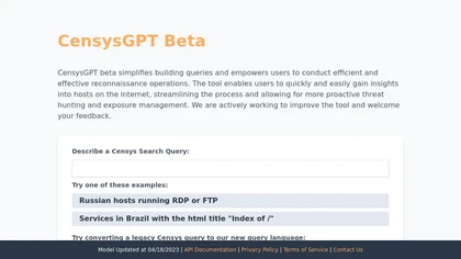 Censys GPT Beta image