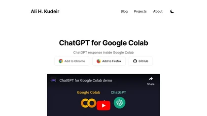 ChatGPT for Google Colab image