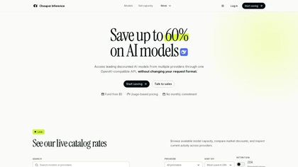 CheaperInference website image
