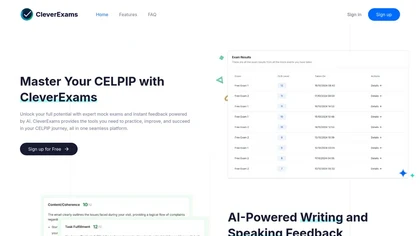 CleverExams website image