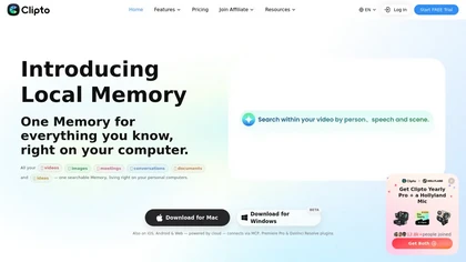 Clipto website image