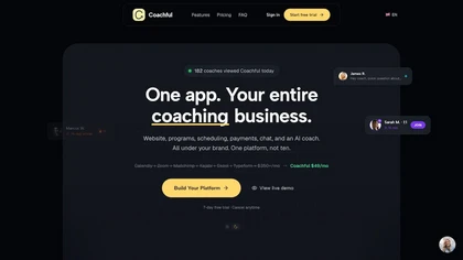 Coachful website image