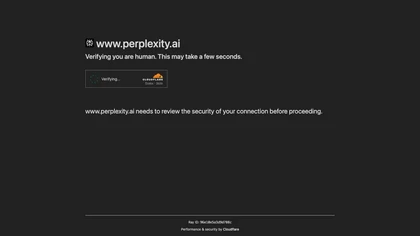 Comet - Preplexity website image