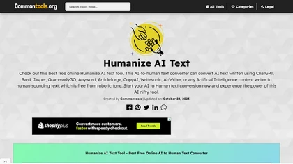 Humanize AI Text - Common tools image