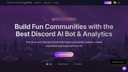 CommunityOne AI Discord Bot website image