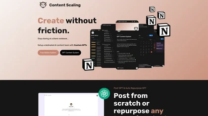 Content Scalling - Notion Content thumbnail