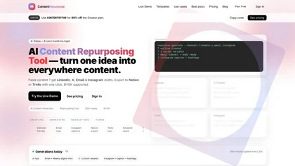 ContentRepurpose.pro website image