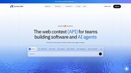 context.dev website image