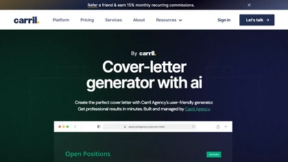 Cover-letter generator with AI image