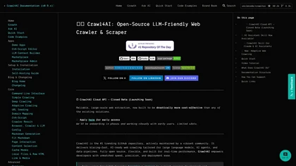 Crawl4AI website image