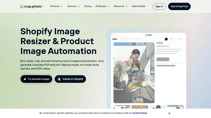 Shopify Image Resizer - Crop.photo website image