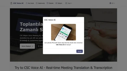 CSC Voice AI website image