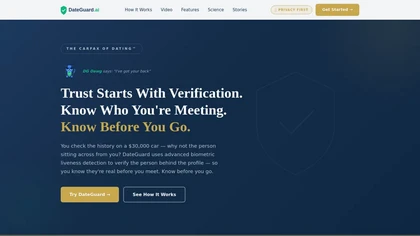 DateGuard.ai website image