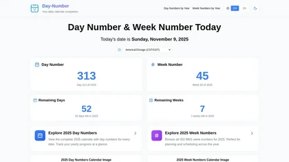 Day-Number website image