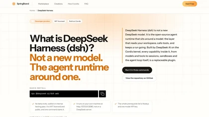 DeepSeek Harness Explained website image
