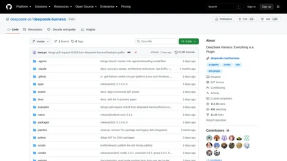 Deepseek harness website image