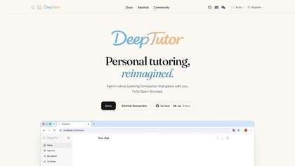 DeepTutor.info website image