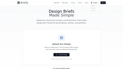 Briefly website image