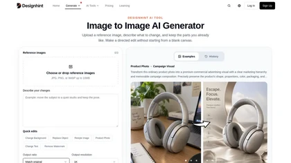 DesignHint - Image to Image website image