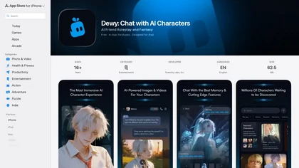 Dewy Chat website image